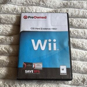 2/$10 CSI Hard Evidence Wii Game